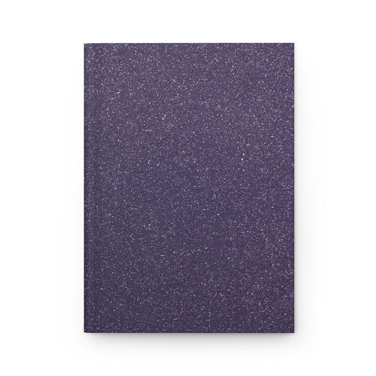 Shimmery Purple Matte Hardcover Journal - Therapy Journaling Healing Journey