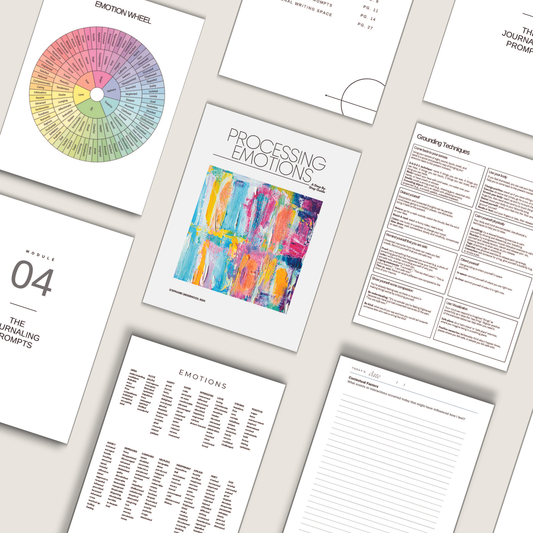 A 30-page printable journal and guide to help you process your emotions.
