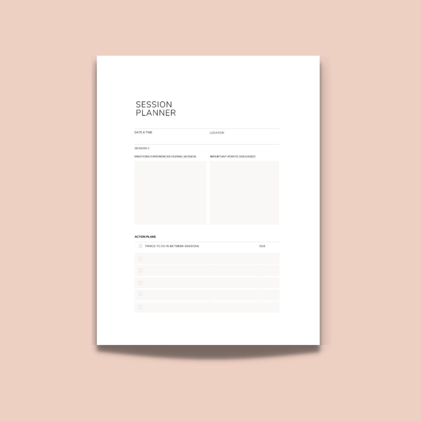 Therapy Journey Companion: A Printable Guide & Tracker | Printable Workbook