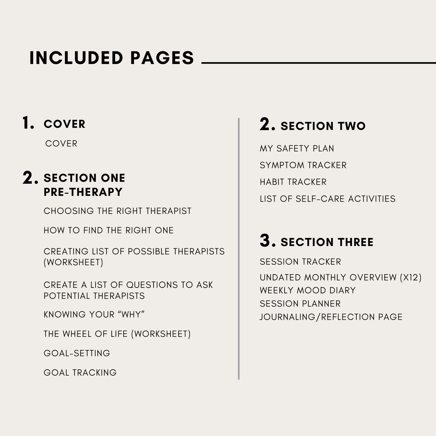 Therapy Journey Companion: A Printable Guide & Tracker | Printable Workbook