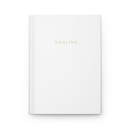 Hardcover Notebook Journal Matte White "Healing" Collection Edition