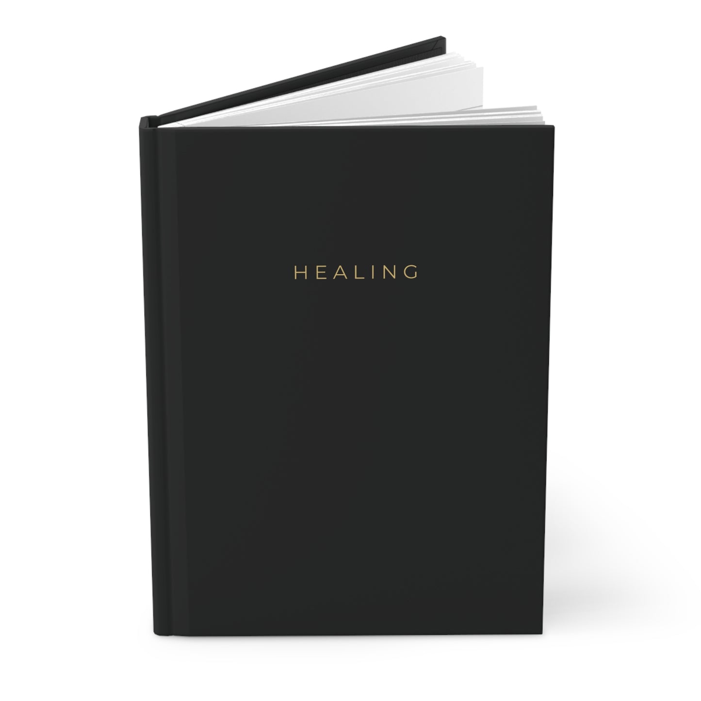 Hardcover Journal Matte Black "Healing" Collection Edition