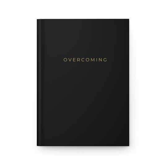 Hardcover Journal Black Matte "Overcoming" Collection Edition