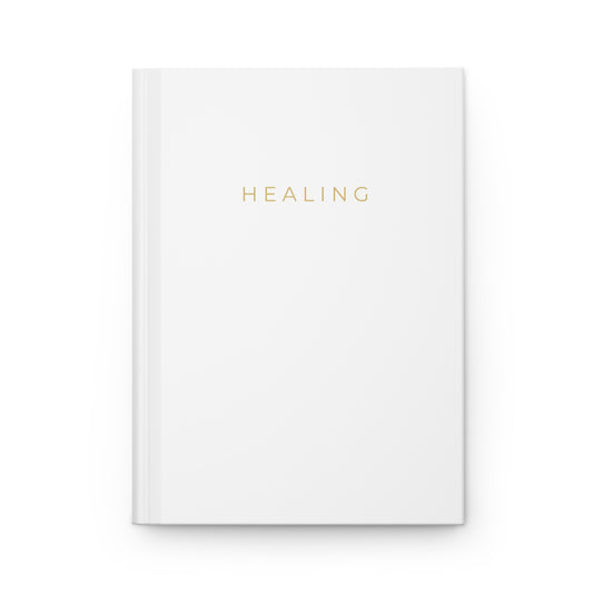 Hardcover Notebook Journal Matte White "Healing" Collection Edition