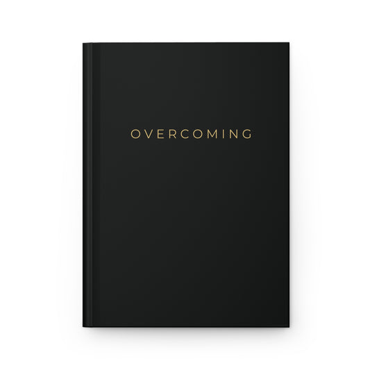 Hardcover Journal Black Matte "Overcoming" Collection Edition