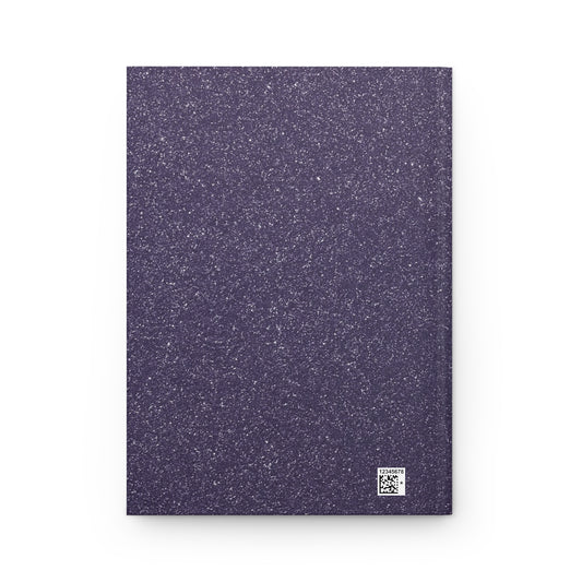 Shimmery Purple Matte Hardcover Journal - Therapy Journaling Healing Journey