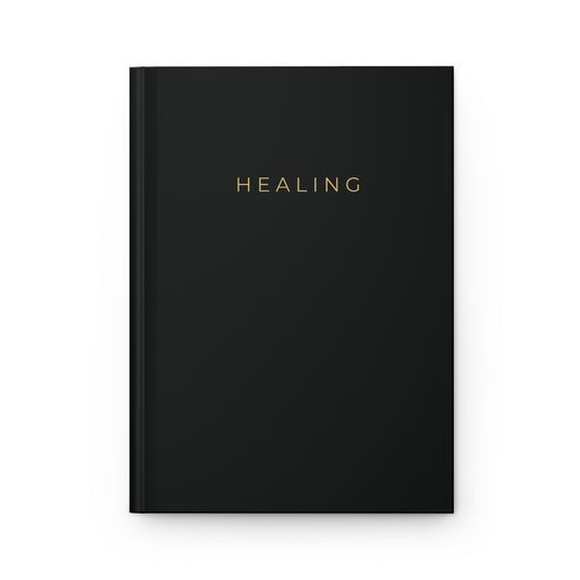 Hardcover Journal Matte Black "Healing" Collection Edition