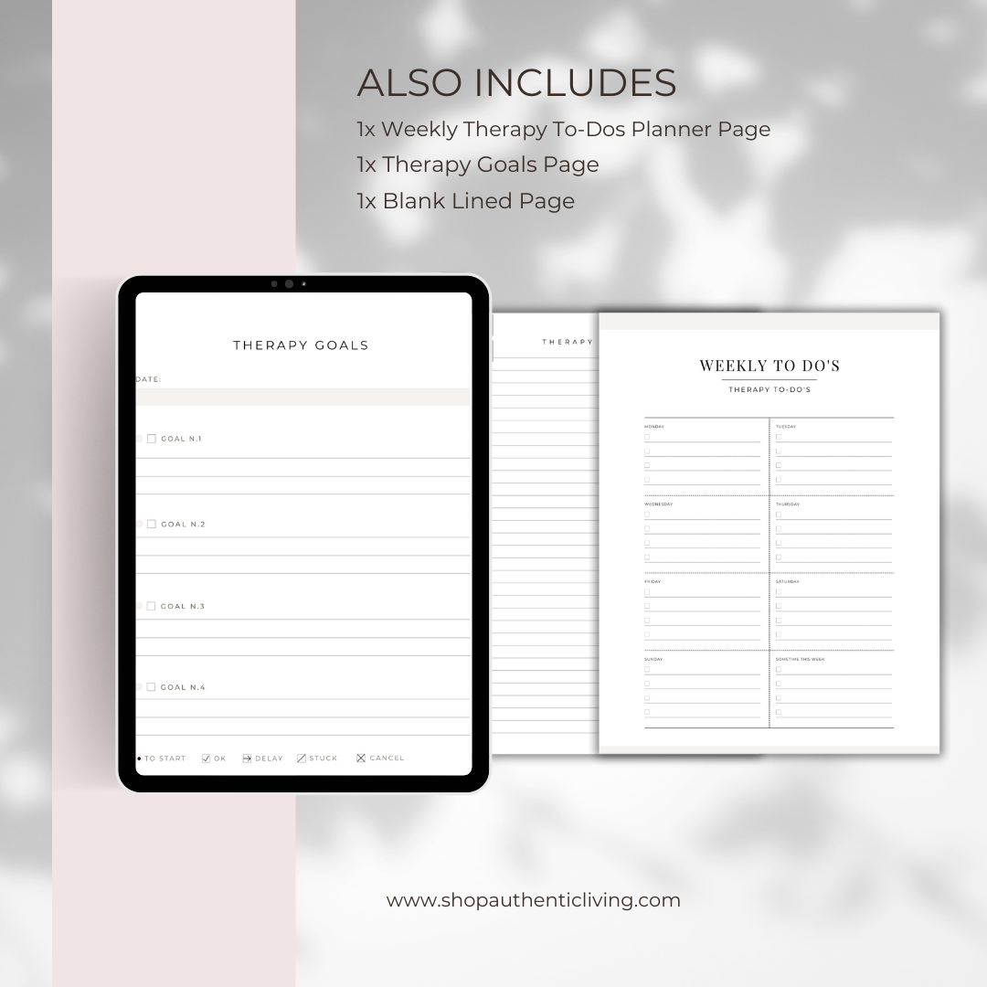 Therapeutic Journey Notes Template