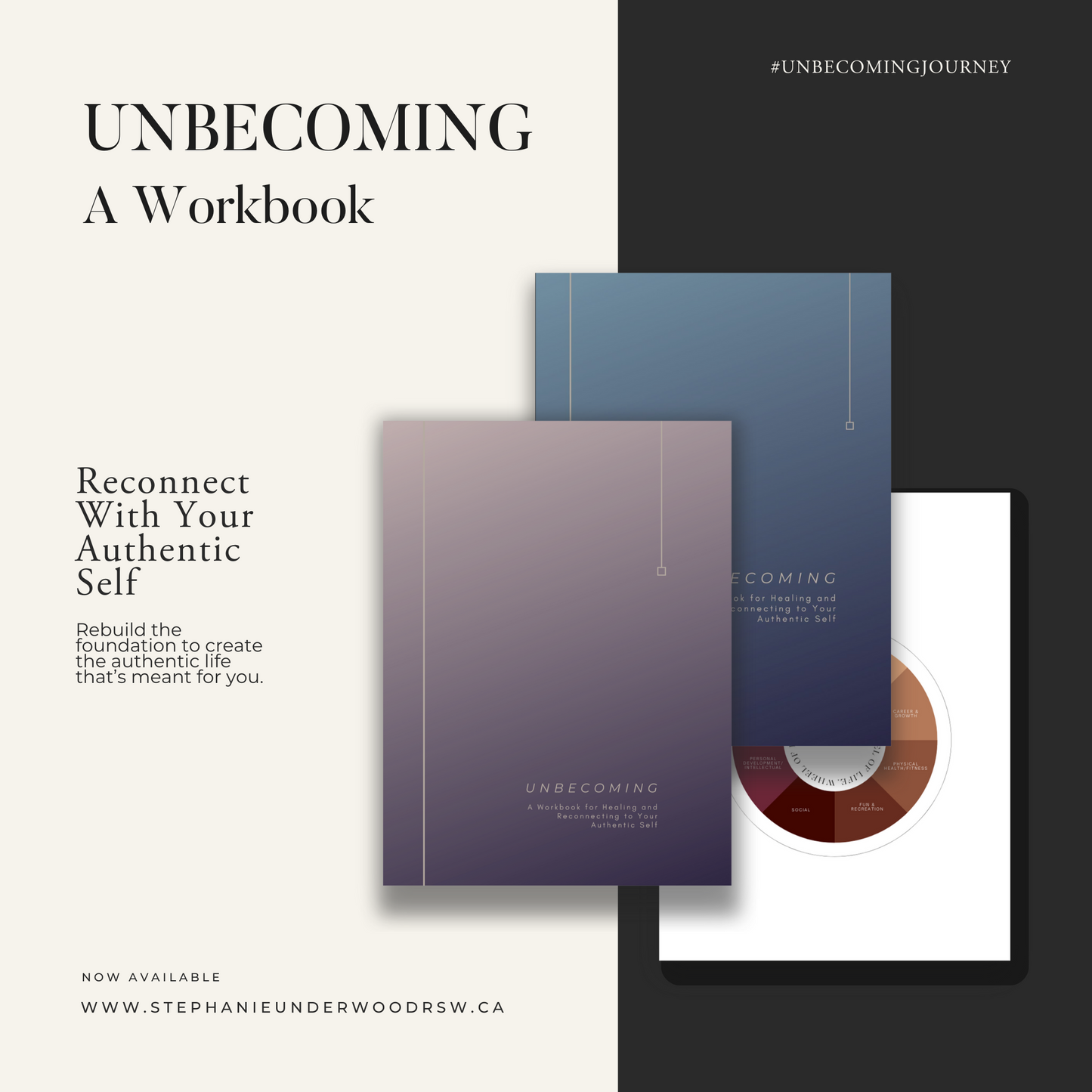 Unbecoming: A Digital Workbook | Purple Cover | Inner Child Healing